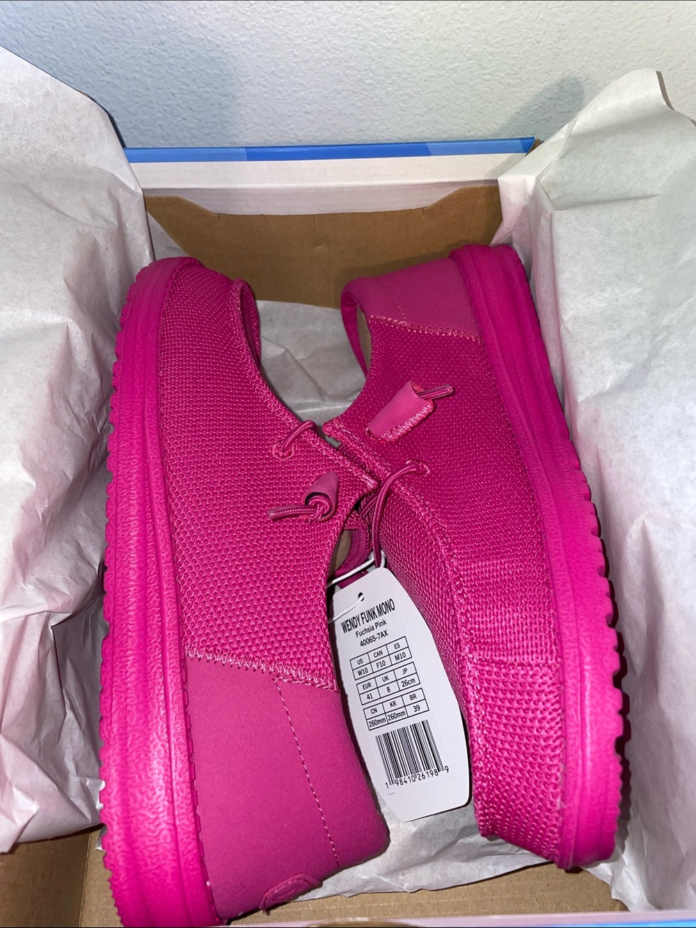 Hey Dude Wendy Funk Mono Fuchsia Pink - Picture 7 of 12